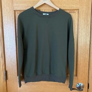 Brickyard Buffalo Olive Green Crew Neck. Sz Medium